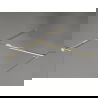Mexen Kioto-X Walk-in Shower Wall 150 x 100 cm, Transparent 10 mm, Gold - 800-150-202-50-00-100-X
