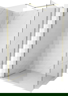 Mexen Kioto-X Walk-in Shower Screen 120 x 110 cm, Transparent 10 mm, Gold - 800-120-202-50-00-110-X