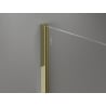 Mexen Kioto-X Walk-in Shower Wall 140 x 110 cm, Transparent 10 mm, Gold - 800-140-202-50-00-110-X