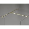 Mexen Kioto-X Walk-in Shower Wall 160 x 110 cm, Transparent 10 mm, Gold - 800-160-202-50-00-110-X