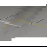 Mexen Kioto-X Walk-in Shower Wall 150 x 100 cm, Transparent 10 mm, Gold Brushed - 800-150-202-55-00-100-X