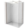 Mexen Kioto-X shower wall Walk-in 80 x 70 cm, transparent 10 mm, rose gold - 800-080-202-60-00-070-X