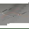Mexen Kioto-X Walk-in Shower Wall 150 x 100 cm, Transparent 10 mm, Rose Gold - 800-150-202-60-00-100-X