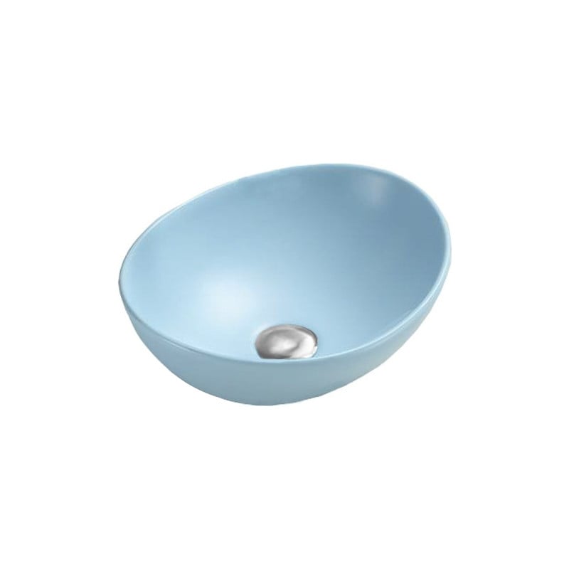 Mexen Elza countertop washbasin 40 x 33 cm, matt blue - 21014049