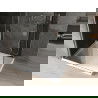 Mexen Omega extendable shower cubicle 140 x 90 cm, Graphite, Chrome + shower tray Flat, bialy - 825-140-090-01-40-4010