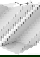 Mexen Kioto-X Walk-in Shower Wall 90 x 80 cm, Transparent 10 mm, Brushed Gun Gray - 800-090-202-66-00-080-X