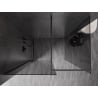 Mexen Kioto-X Walk-in Shower Wall 150 x 120 cm, transparent 10 mm, brushed gun gray - 800-150-202-66-00-120-X