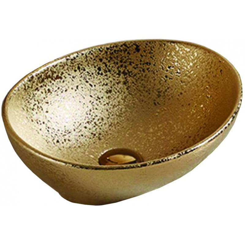 Mexen Elza countertop washbasin 40 x 33 cm, Gold - 21014050