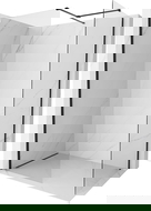 Mexen Kioto-X Walk-in Shower Screen 150 x 110 cm, Transparent 10 mm, Black - 800-150-202-70-00-110-X