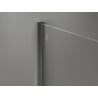 Mexen Kioto-X Walk-in Shower Screen 100 x 80 cm, Transparent 10 mm, Gun Metal - 800-100-202-95-00-080-X