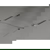 Mexen Kioto-X Walk-in Shower Screen 150 x 100 cm, transparent 10 mm, gun metal - 800-150-202-95-00-100-X