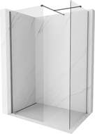 Mexen Kioto-X Walk-in Shower Screen 140 x 120 cm, Transparent 10 mm, Gun Metal - 800-140-202-95-00-120-X