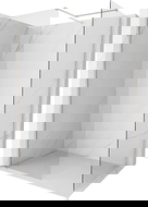 Mexen Kioto-X Walk-in Shower Wall 90 x 90 cm, Transparent 10 mm, Brushed Nickel - 800-090-202-97-00-090-X