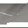 Mexen Kioto-X Walk-in Shower Wall 150 x 100 cm, Transparent 10 mm, Brushed Nickel - 800-150-202-97-00-100-X