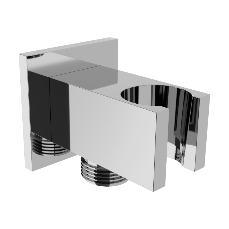 Mexen Cube angle connector, Chrome - 79300-00