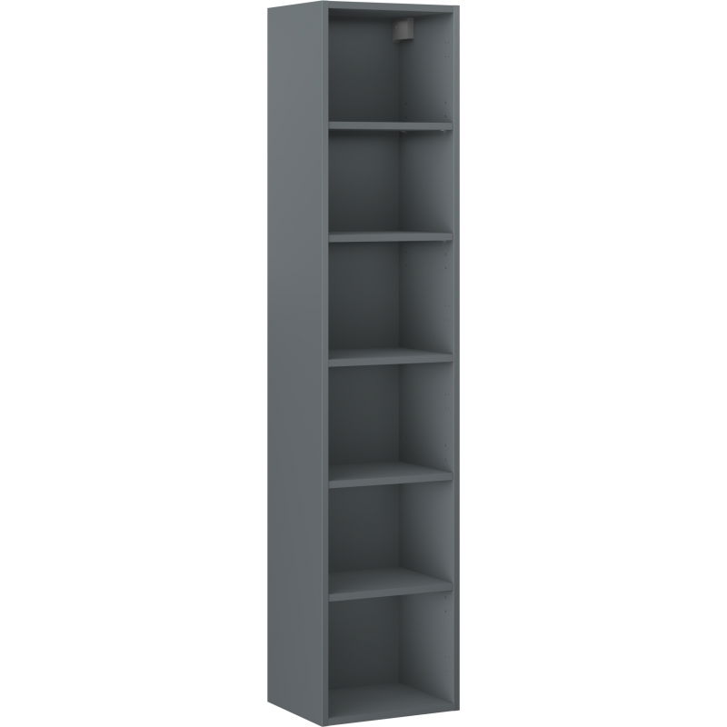 Mexen Box-A bathroom cabinet column body 35 cm, matte graphite - 91AX1-1600-300-1-66