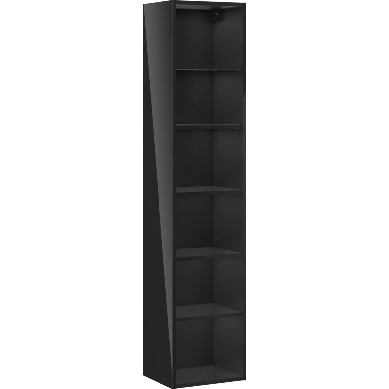 Mexen Box-A bathroom column cabinet body 35 cm, black gloss - 91AX1-1600-300-1-70