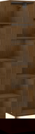 Mexen Box-A Column Cabinet Body 35 cm, Walnut - 91AX1-1600-300-1-86
