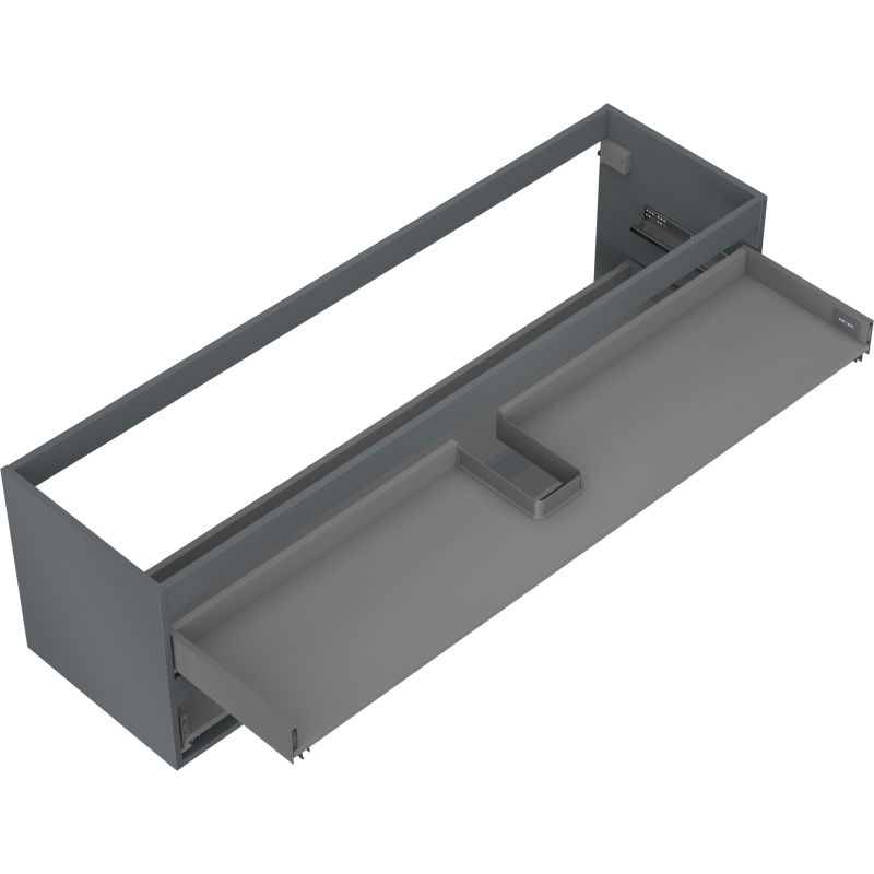 Mexen Box-A Vanity Cabinet Frame 160 cm, 2 Drawers, Matte Graphite - 91AX0-1600-470-2-66