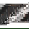 Mexen Kioto-XF Walk-in Shower Wall with Frame 120x120 cm, Transparent 10 mm, Brushed Copper - 800-120-202-04-65-120-XF