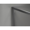 Mexen Kioto-XF Walk-in Shower Wall with Frame 150x90 cm, Transparent 10 mm Brushed Gun Gray - 800-150-202-04-66-090-XF
