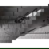 Mexen Kioto-XF Walk-in Shower Wall with Frame 140x120 cm Transparent 10 mm Brushed Gun Gray - 800-140-202-04-66-120-XF