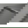 Mexen Kioto-XF Walk-in Shower Wall with Frame 140x120 cm Transparent 10 mm Brushed Gun Gray - 800-140-202-04-66-120-XF