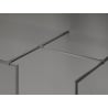 Mexen Kioto-XF Walk-in Shower Wall with Frame 160 x 80 cm, Transparent 10 mm, Gun Metal - 800-160-202-04-95-080-XF