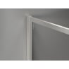 Mexen Kioto-XF Walk-in Shower Wall with Frame 150x110 cm, Transparent 10 mm, Brushed Nickel - 800-150-202-04-97-110-XF
