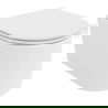 Mexen Sofia Rimless toilet bowl with a slim soft close toilet seat, Thermosetting polymer, White - 30540300