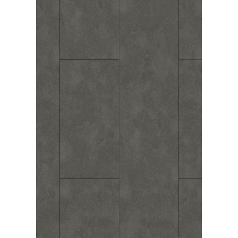 Mexen Steel Black vinyl panel sample 610 x 305 mm SPC 6.5 mm, IXPE underlay 1.5 mm, 4 V-Groove, Stone - F1148-S