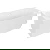 Mexen Mia free-standing corner bath left 140 x 75 cm, white, white overflow - 52691407500L-20