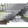 Mexen Mia free-standing corner bath left 140 x 75 cm, white, white overflow - 52691407500L-20