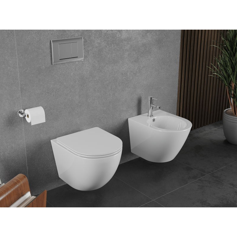 Mexen Lena Rimless Tornado toilet bowl, white gloss - 3322XX00T