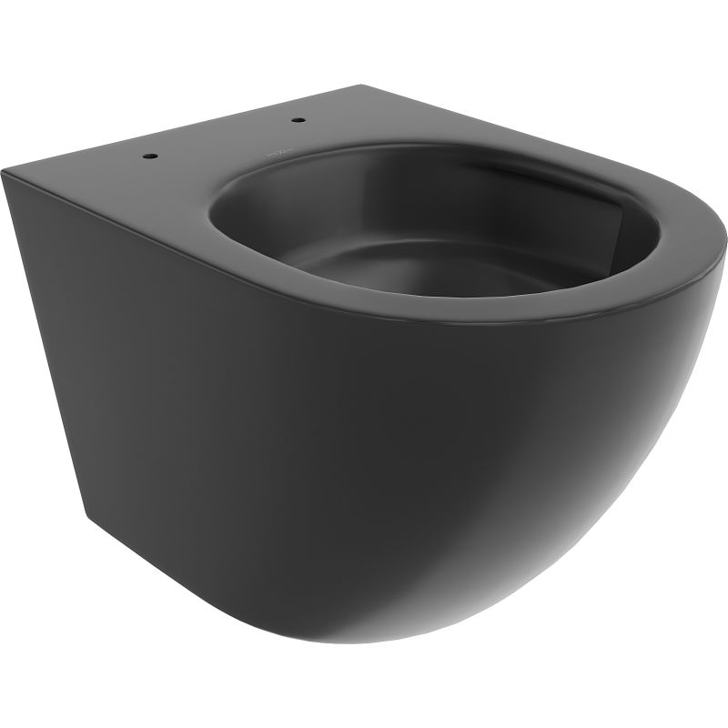 Mexen Lena Rimless Tornado Toilet Bowl, Matte Black - 3322XX85T