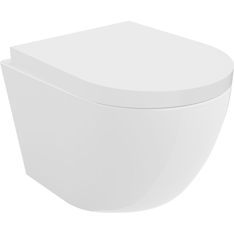 Mexen Lena Rimless Tornado toilet with soft-close duroplast seat, gloss white - 30220200T