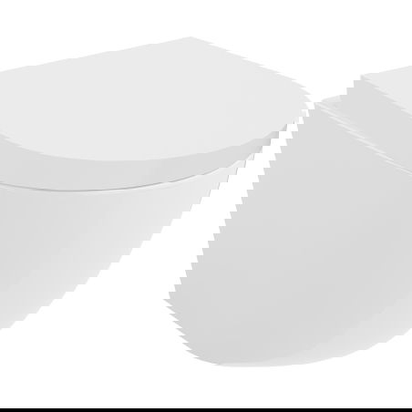 Mexen Lena Rimless Tornado WC Bowl with Slow-Close Hard Seat, Duroplast, Gloss White - 30220200T