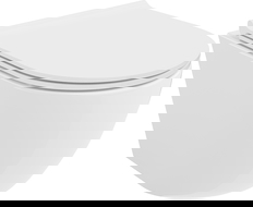 Mexen Lena Rimless Tornado toilet bowl with slim soft-close duroplast seat, glossy white - 30220500T