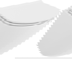 Mexen Lena Rimless Tornado WC bowl with soft-close slim seat, duroplast, glossy white - 30220500T