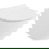Mexen Lena Rimless Tornado WC Bowl with Soft-Close Slim Seat, Duroplast, Glossy White - 30224000T
