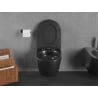 Mexen Lena WC Bowl Rimless Tornado with Soft-Close Slim Seat, Duroplast, Matte Black - 30221085T