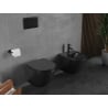 Mexen Lena WC Bowl Rimless Tornado with Soft-Close Slim Seat, Duroplast, Matte Black - 30221085T