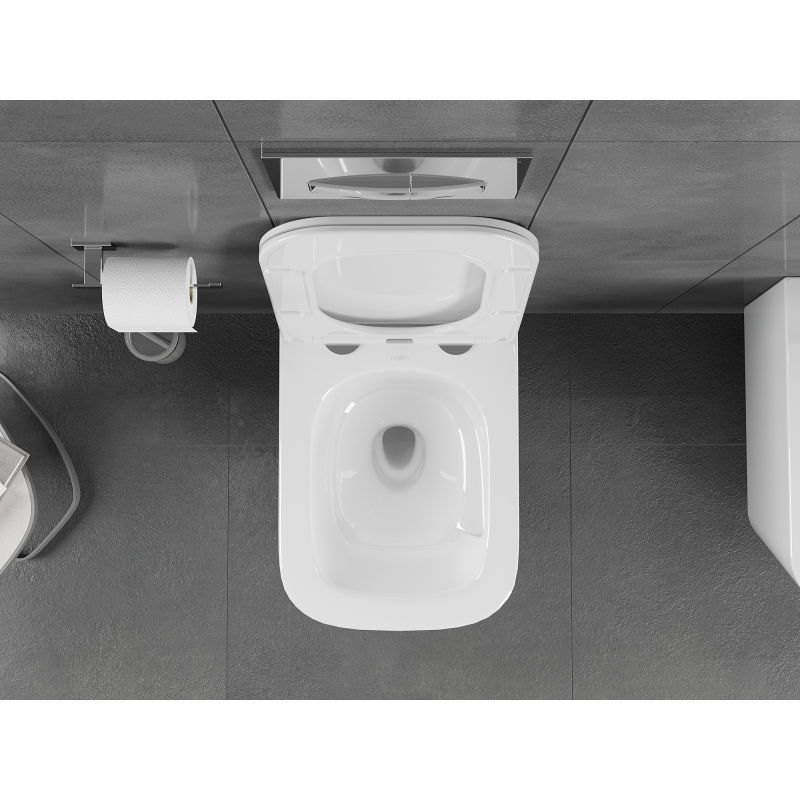 Mexen Teo Rimless Tornado Toilet Bowl, Glossy White - 3385XX00T