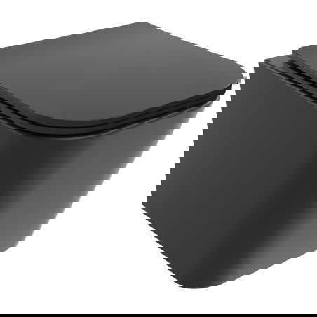 Mexen Teo Rimless Tornado WC Bowl with Slim Soft-Close Seat, Duroplast, Matte Black - 30850685T