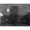 Mexen Teo Rimless Tornado Toilet Bowl with Soft-Close Slim Seat, Duroplast, Matte Black - 30850685T