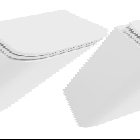 Mexen Teo Rimless Tornado WC Bowl with Soft-Close Slim Seat, Duroplast, Glossy White - 30850600T