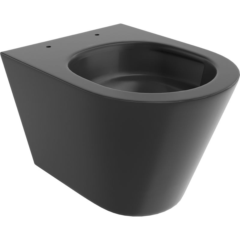 Mexen Rico WC Bowl Rimless Tornado, Black Matte - 3372XX85T