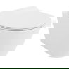 Mexen Carmen rimless Tornado WC bowl with slow-close slim seat, duroplast, glossy white - 30880100T