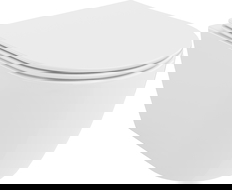 Mexen Carmen Rimless Tornado WC bowl with slim soft-close seat, duroplast, gloss white - 30880400T