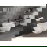 Mexen Carmen Rimless Tornado WC bowl with slim soft-close seat, duroplast, gloss white - 30880400T
